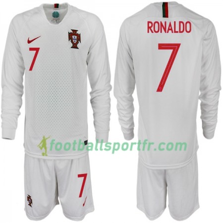 Tenue Portugal RONALDO 7 Enfant Extérieur Coupe du monde 2018 Maillot de Foot ML